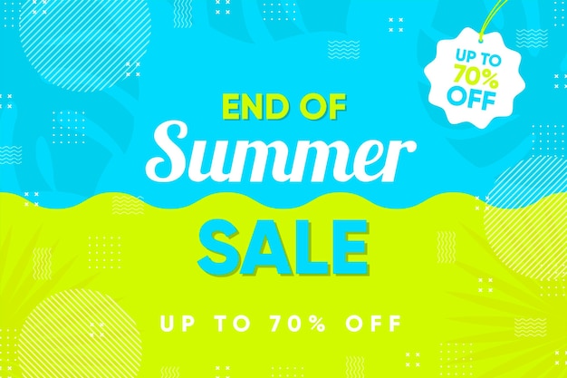 End of season summer sale banner