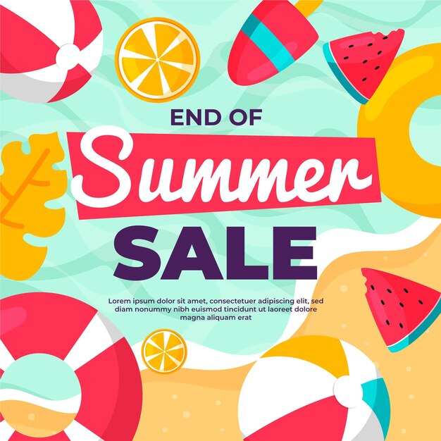 End of season summer sale