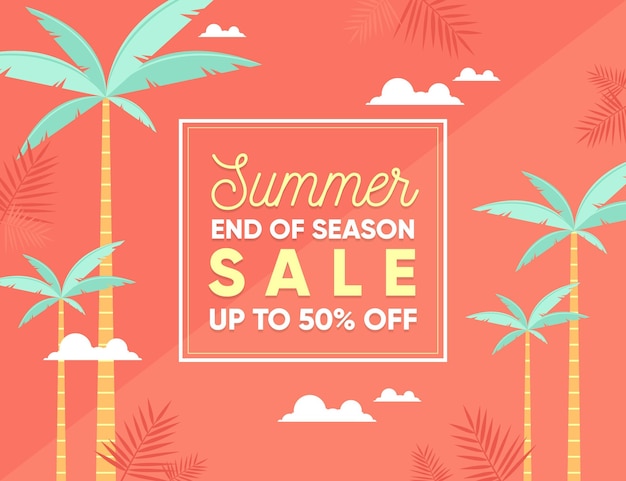 End of season summer sale