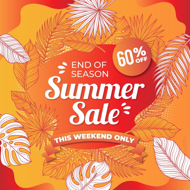 End of season summer sale