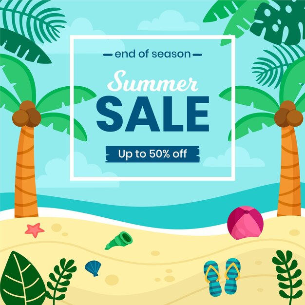 End of season summer sale