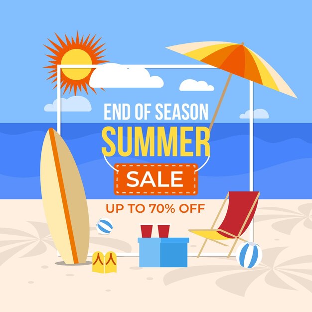 End of season summer sale