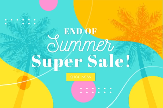 End of season summer sale