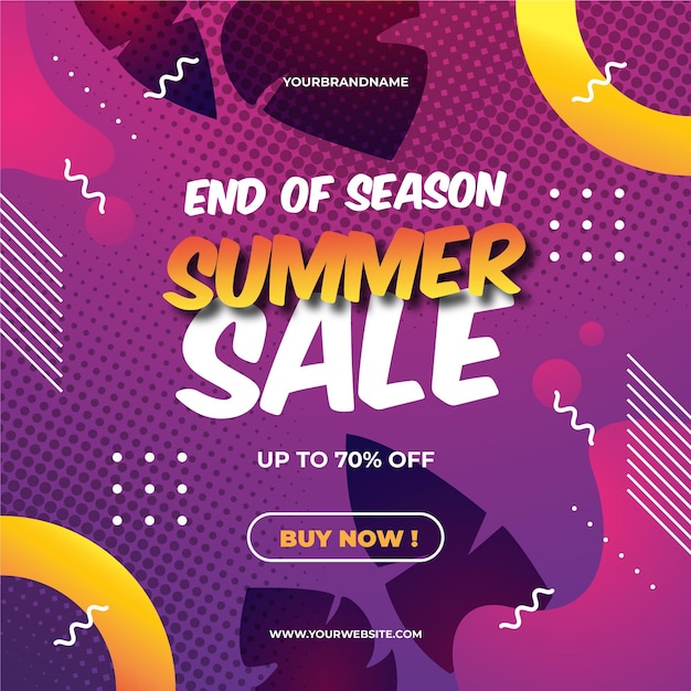 End of season summer sale