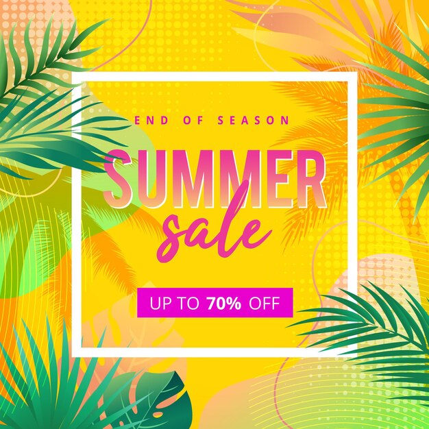 End of season summer sale