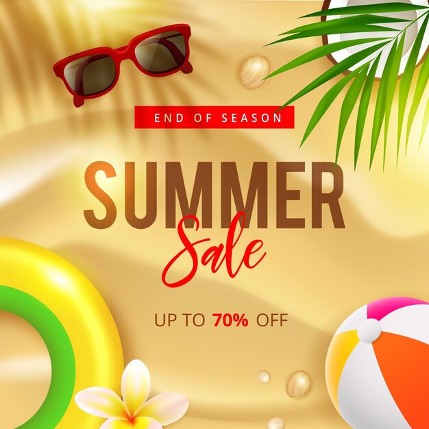 End of season summer sale