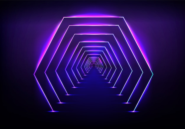 Endless tunnel optical illusion