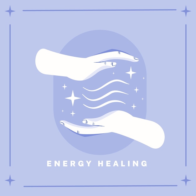 Free Vector energy healing hands alternative medicine