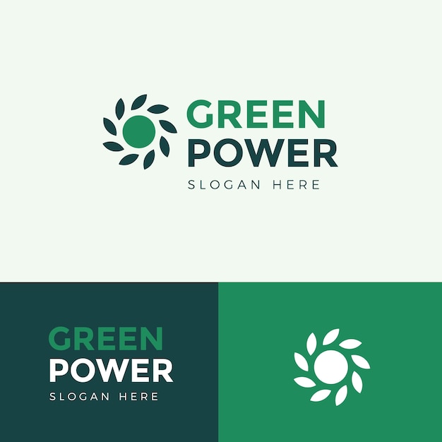 Energy logo design template