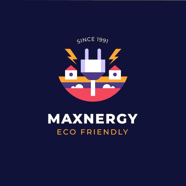 Free Vector energy logo design template