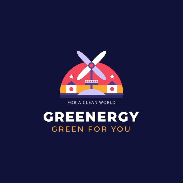 Energy logo design template