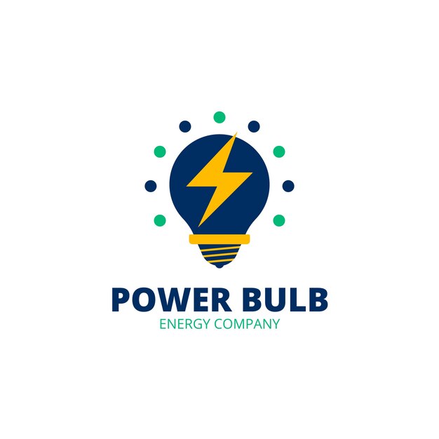 Energy logo design template