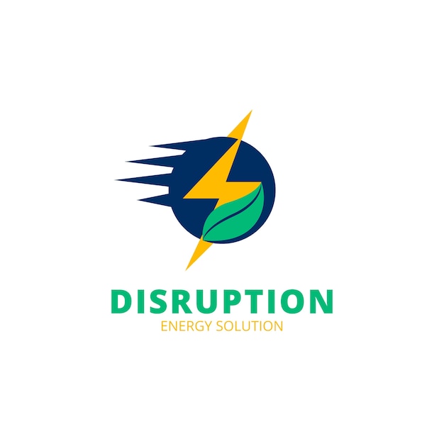 Energy logo design template