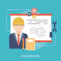 Free vector engineering background design