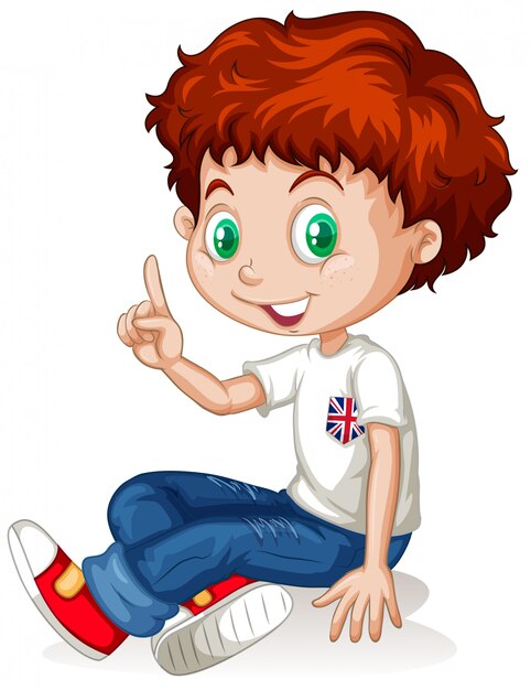 English boy with red hair