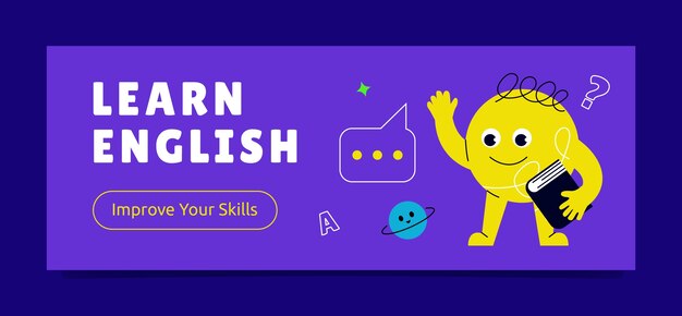 English lessons    facebook cover template