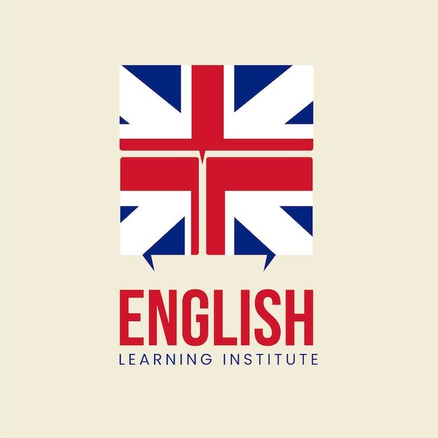 Free vector english logo design template