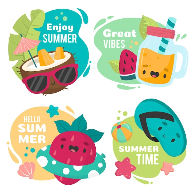 Enjoy great vibes in summer badges