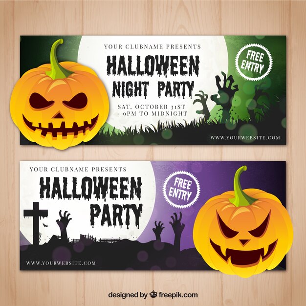 Enjoyable banners halloween party