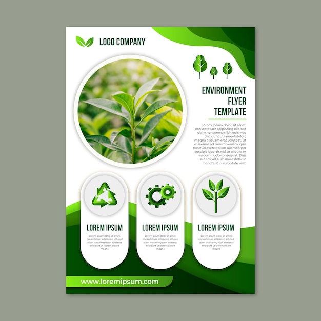 Environment flyer vertical template