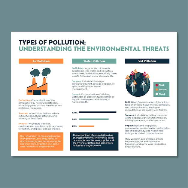 Environment  infographic template