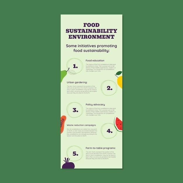 Environment  infographic template