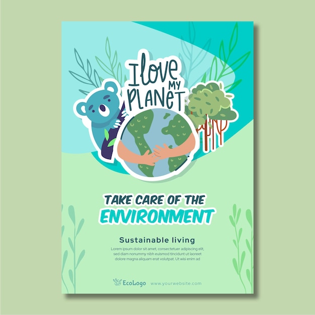 Environment poster template