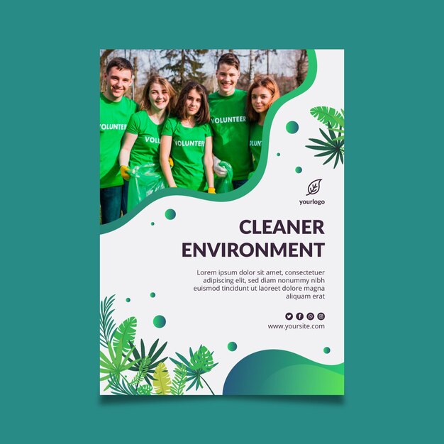 Environment poster template