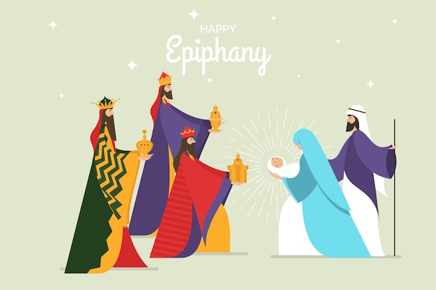 Epiphany in flat design