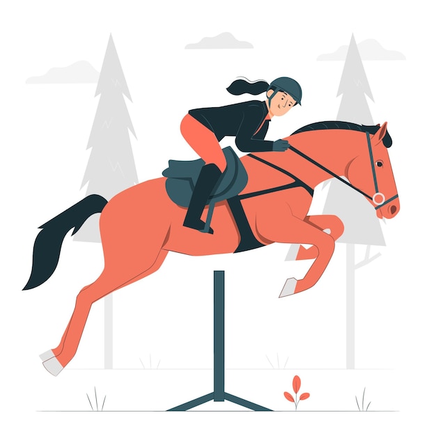 Equestrian concept illustration