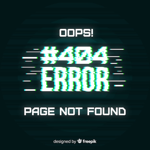 Free vector error 404