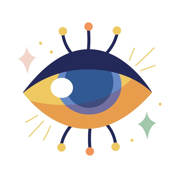 Free vector esoteric eyeball magic icon