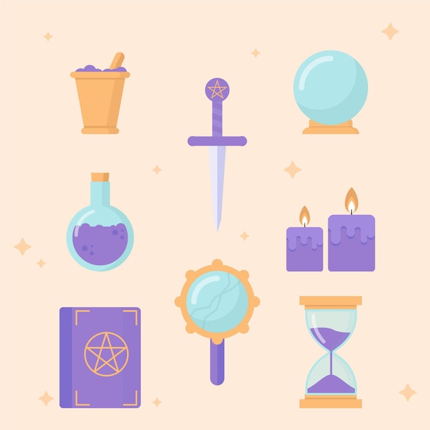 Free Vector esoteric mystical elements