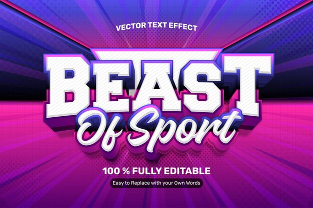 ESport Gaming Vector Text Effect