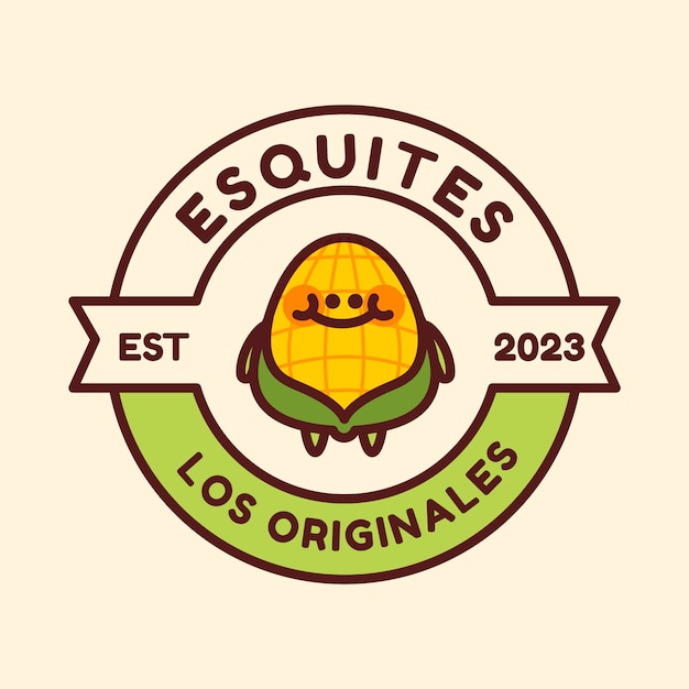 Esquites logo design template