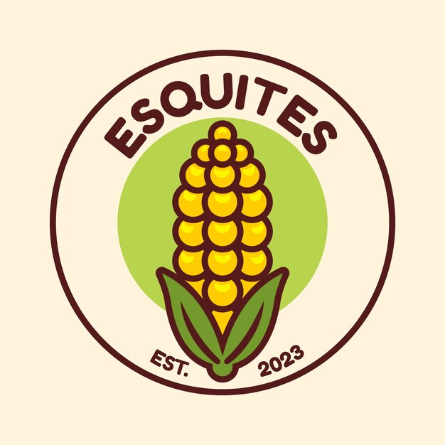 Esquites logo design template