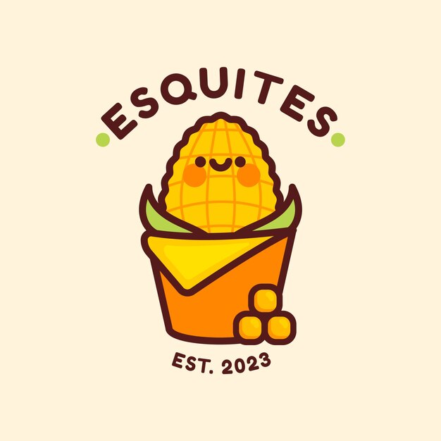 Esquites logo design template