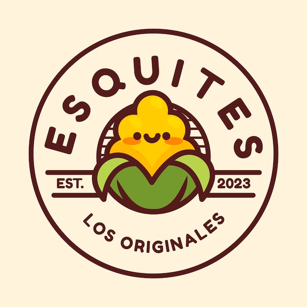 Esquites logo design template