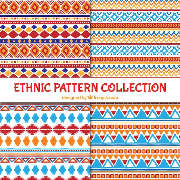 Ethnic colored patterns