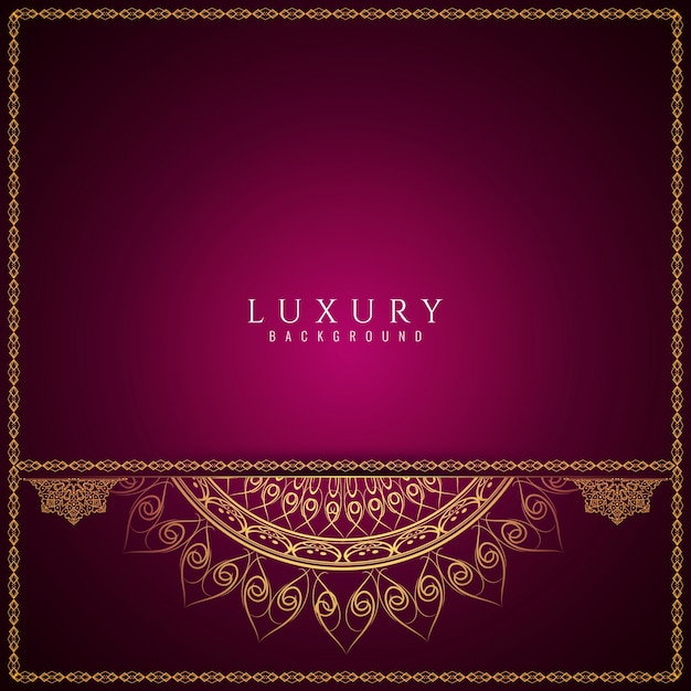 Ethnic luxury mandala background