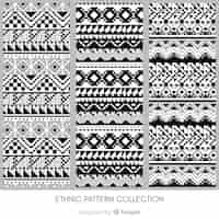 Free vector ethnic pattern collection