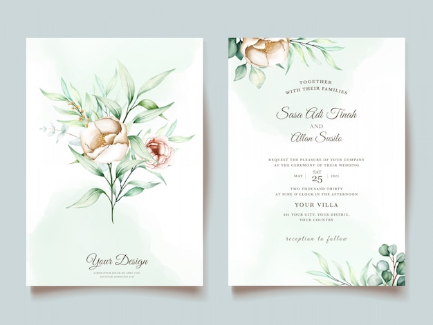 EUCALYPTUS WEDDING INVITATION SET