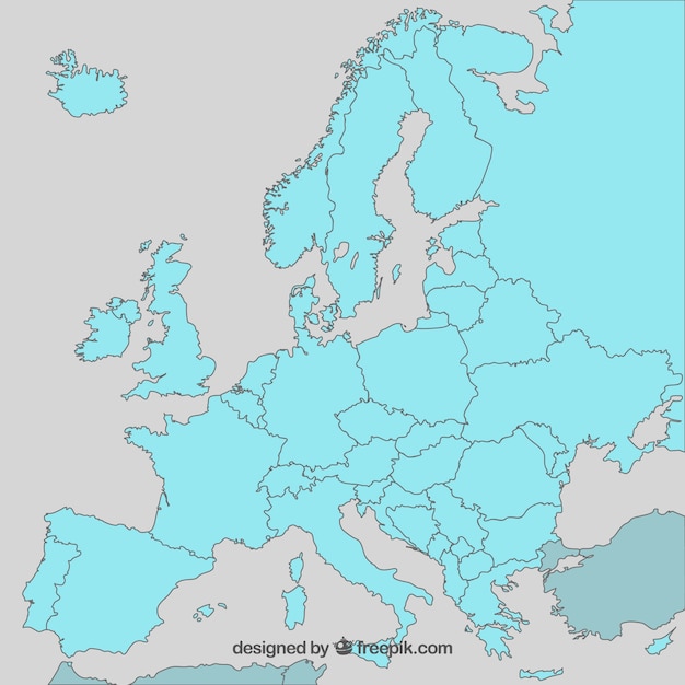 Free Vector europe map vector 