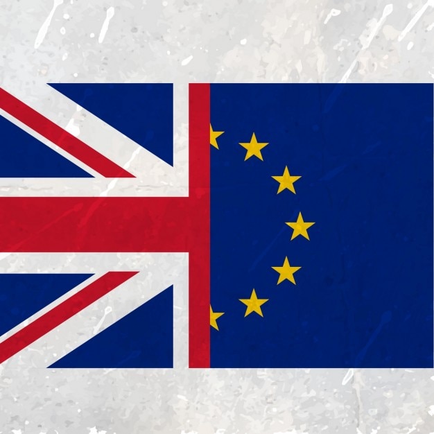 Free Vector european union and united kingdom flag