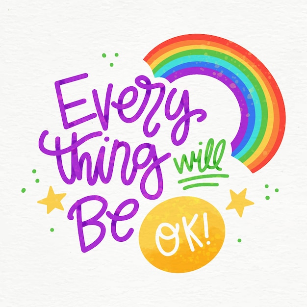 Everything will be ok lettering