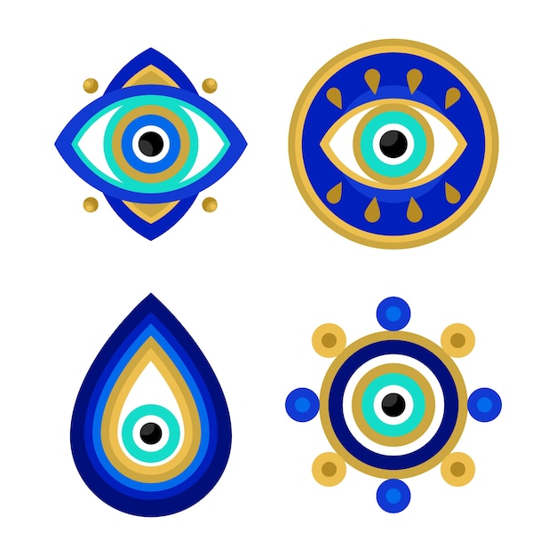 Evil eye symbol set