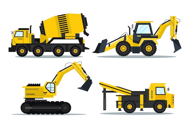 Free vector excavator collection