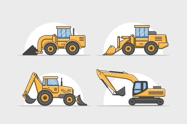 Excavator construction collection