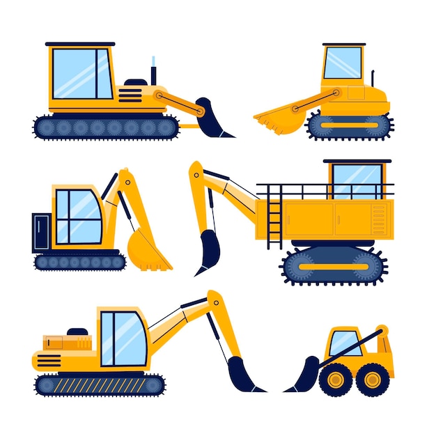 Free vector excavator pack