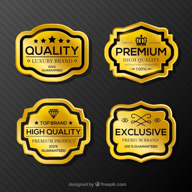 Free Vector exclusive product stickers